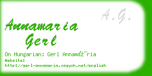 annamaria gerl business card